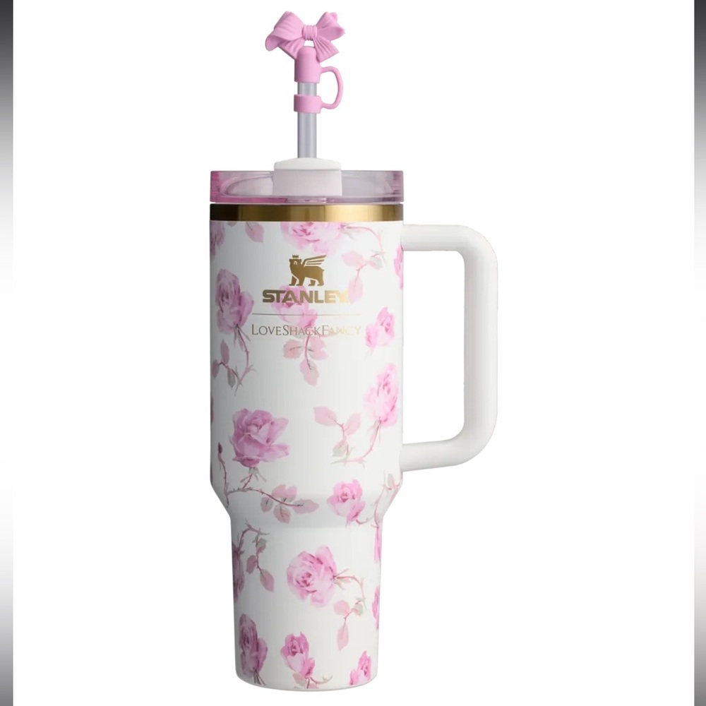 Stanley x LoveShackFancy Ribbon Rosa Quencher 40oz